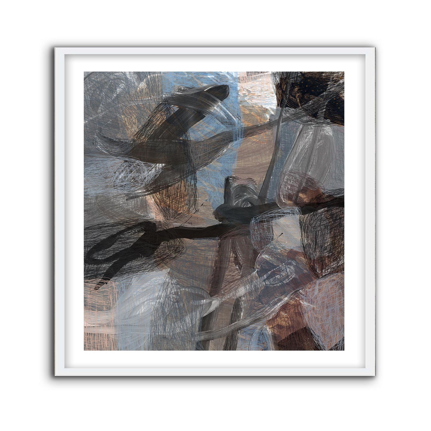 Melbourne Sketch Dark Square