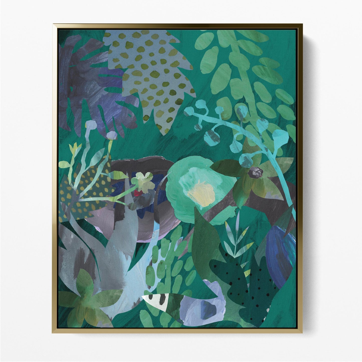 Painterly Collage Green I