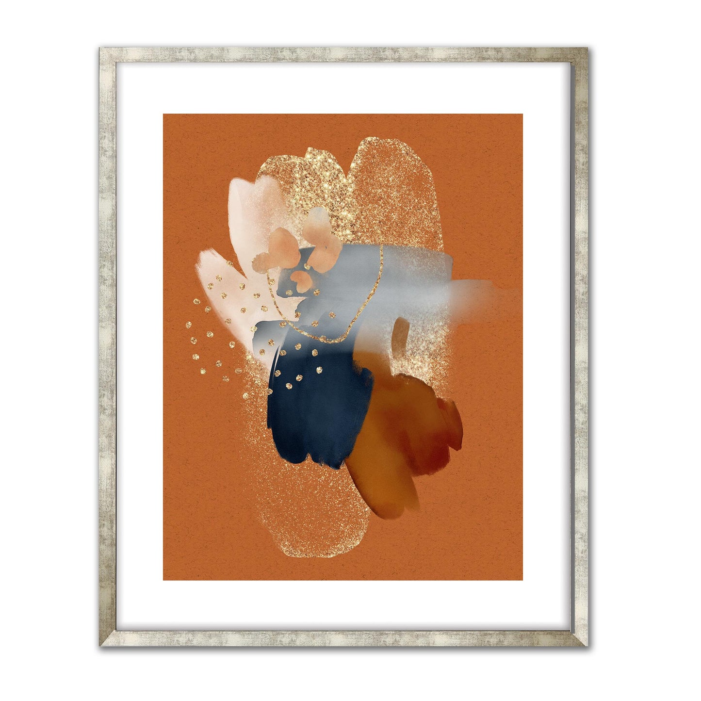 Watercolour Gestures Rust I