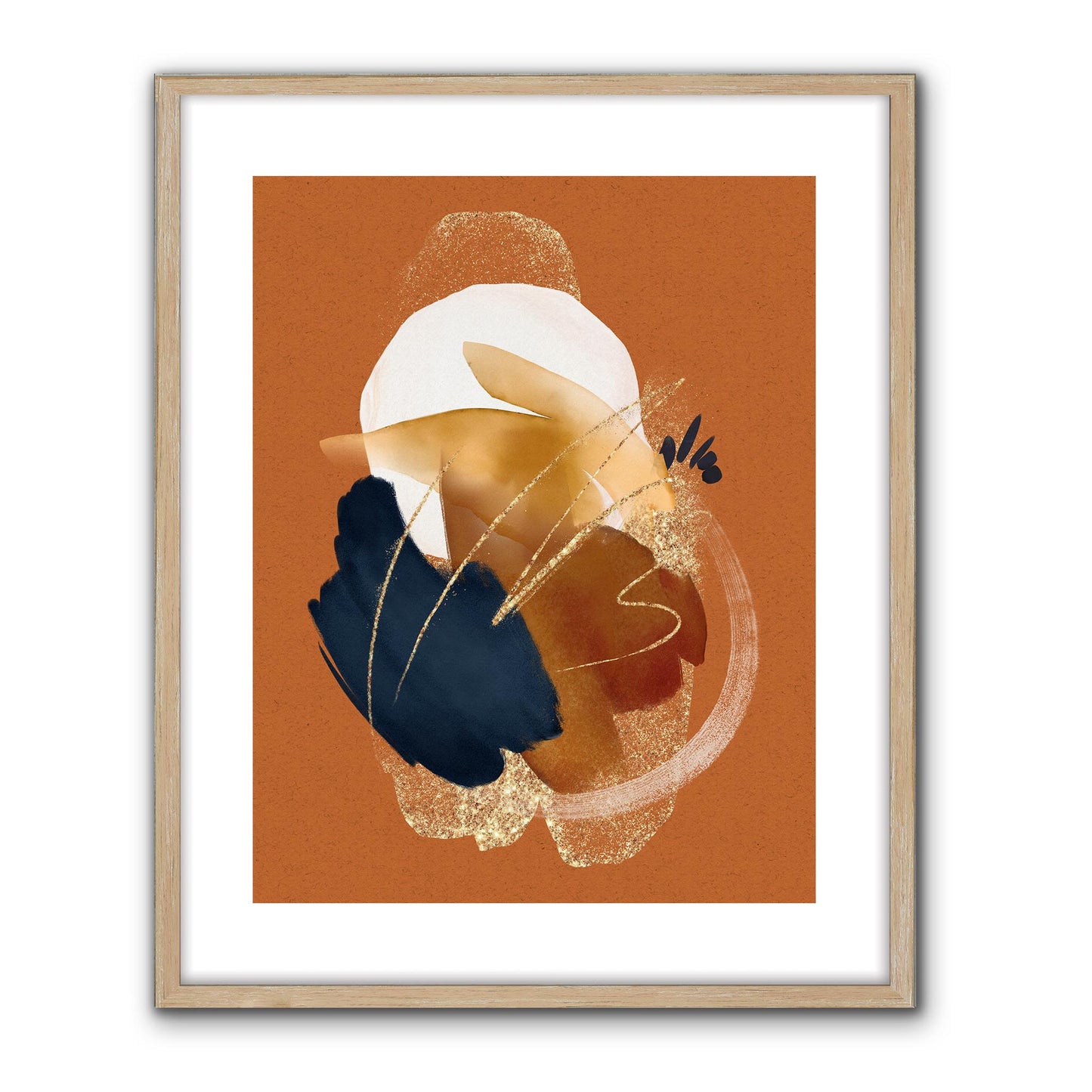 Watercolour Gestures Rust II