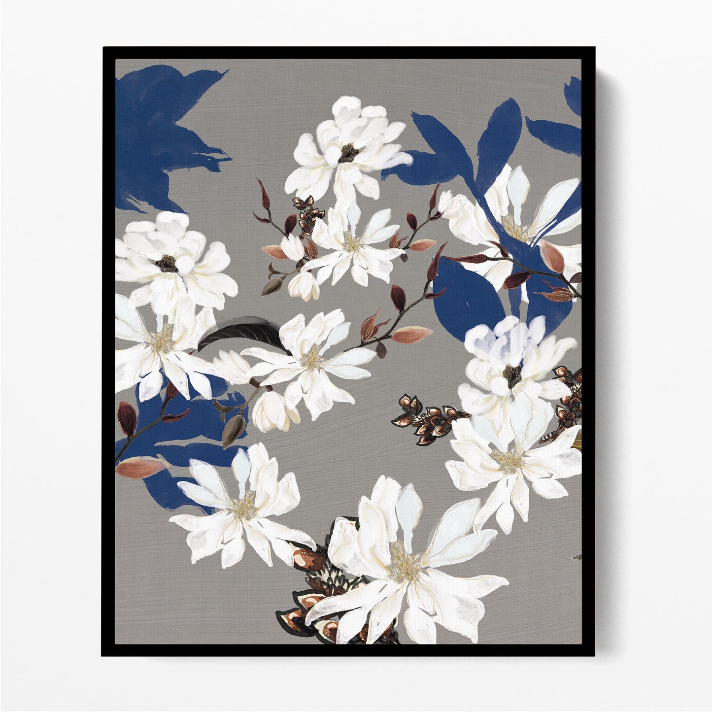 Magnolia Flowers Blue I