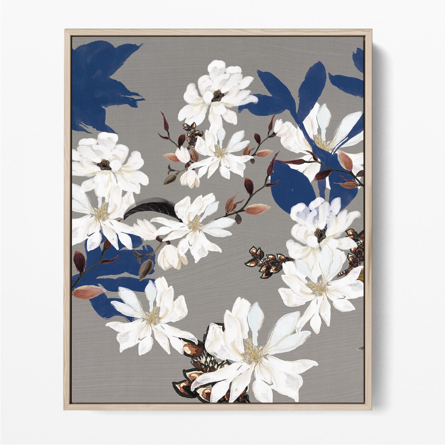 Magnolia Flowers Blue I