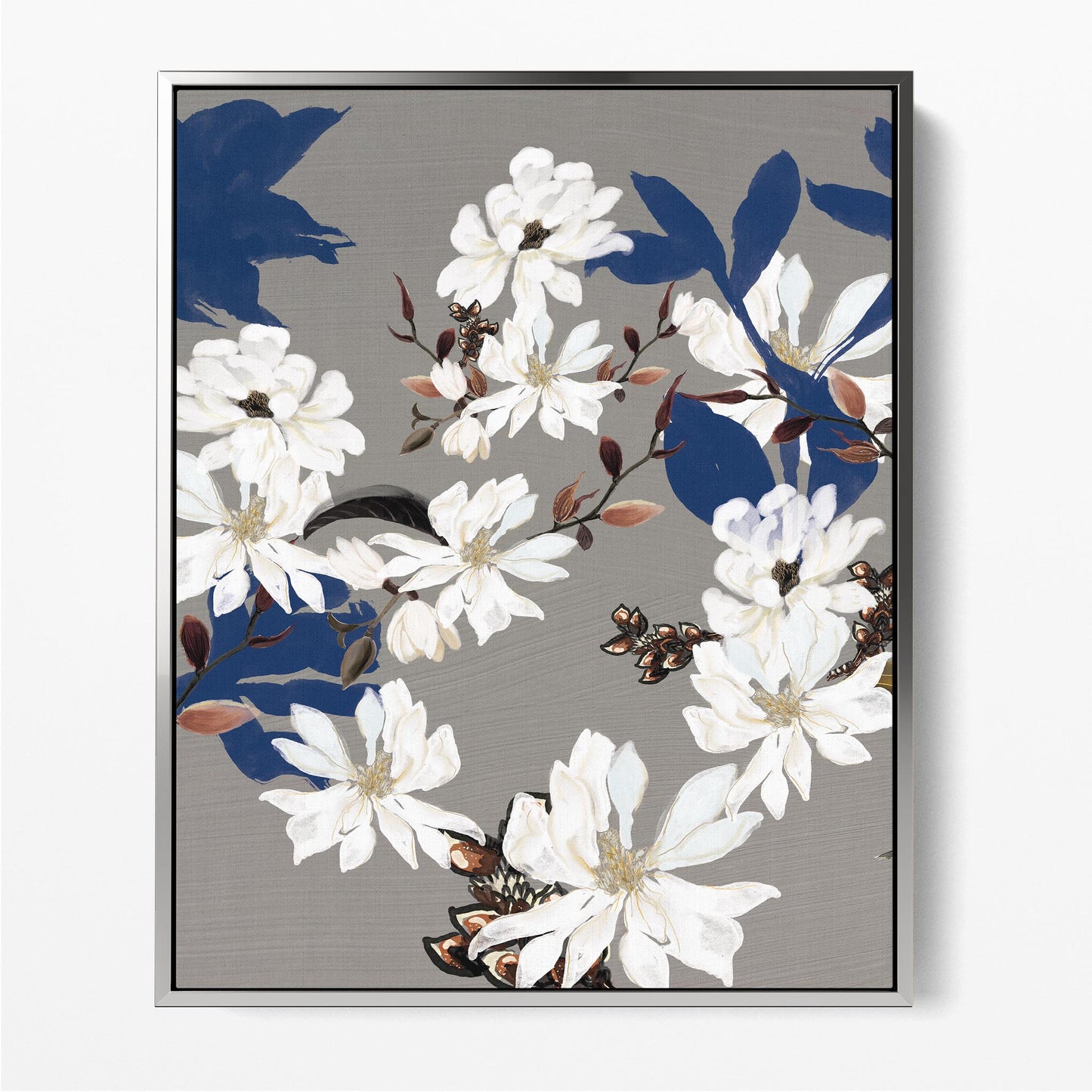 Magnolia Flowers Blue I