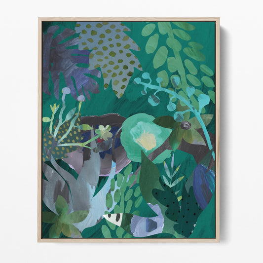 Painterly Collage Green I