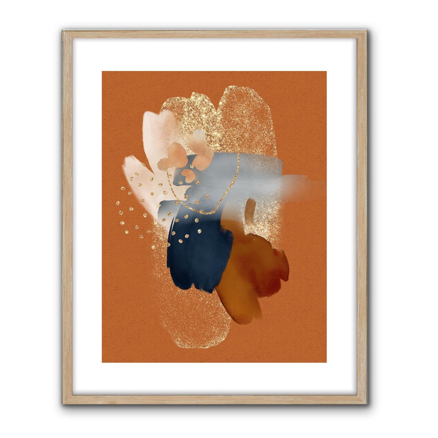 Watercolour Gestures Rust I