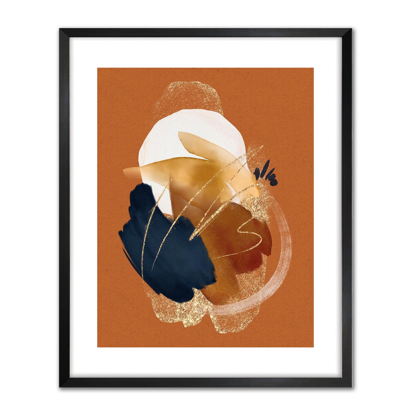 Watercolour Gestures Rust II