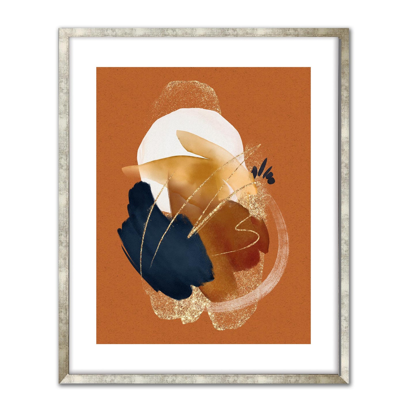 Watercolour Gestures Rust II