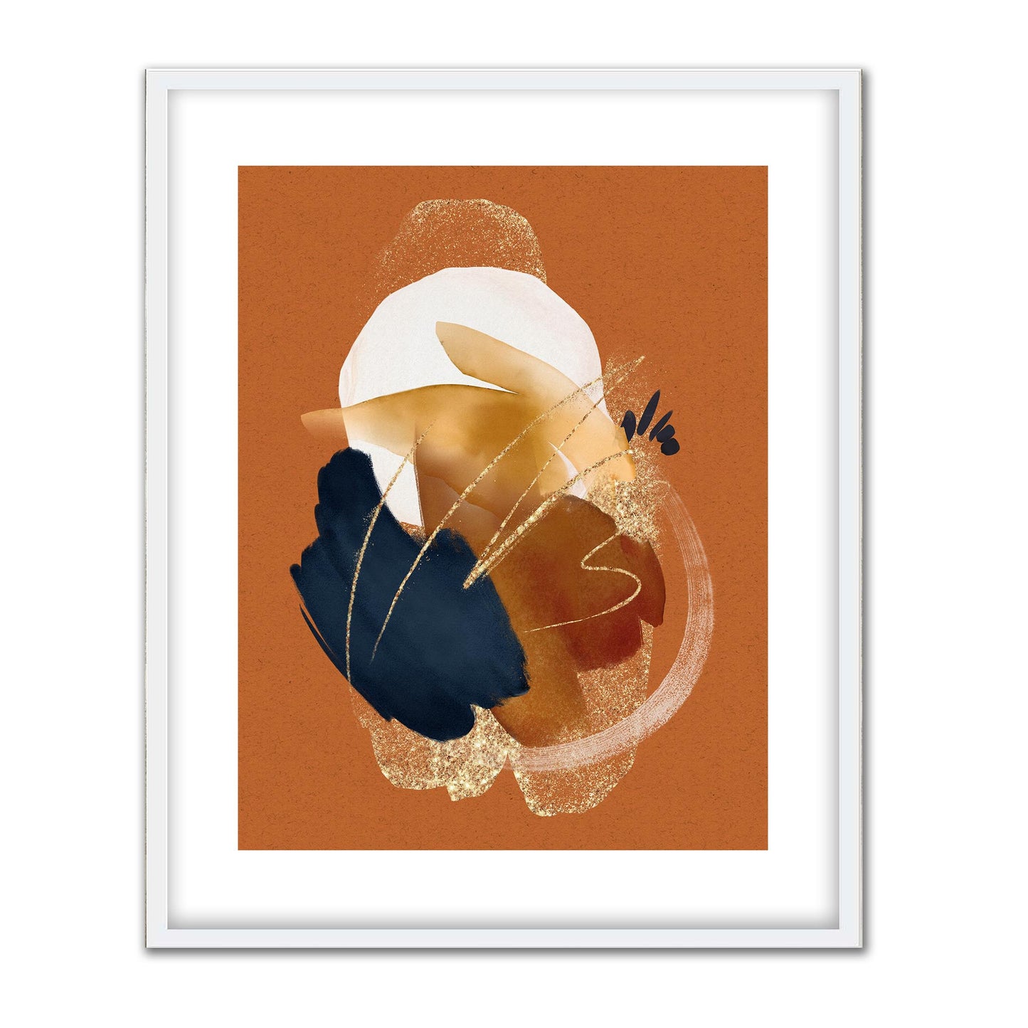 Watercolour Gestures Rust II