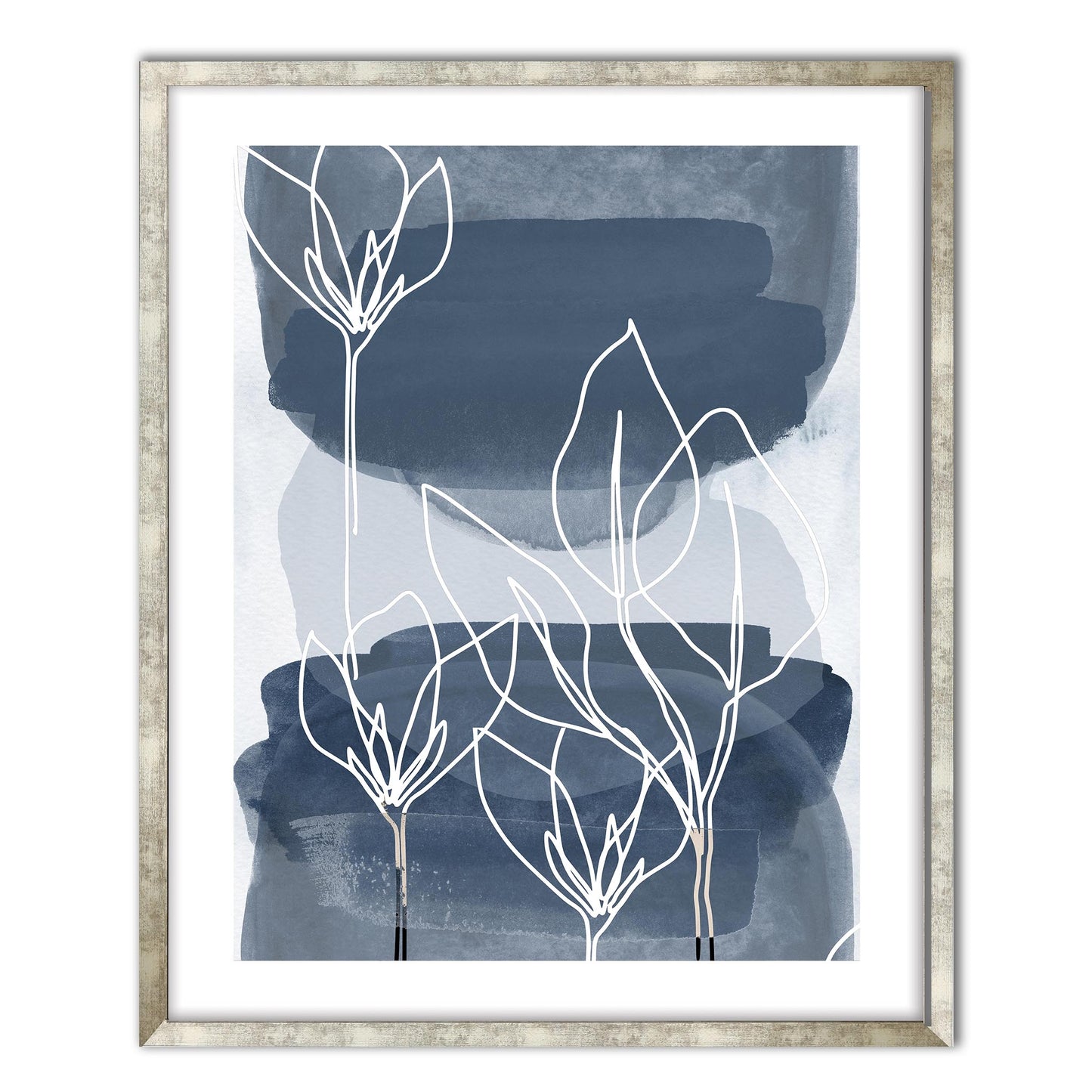 Botanical Grey Blue I