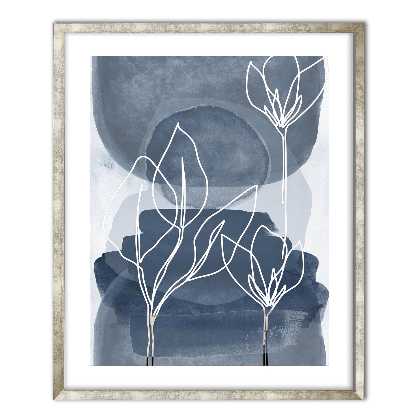 Botanical Grey Blue II