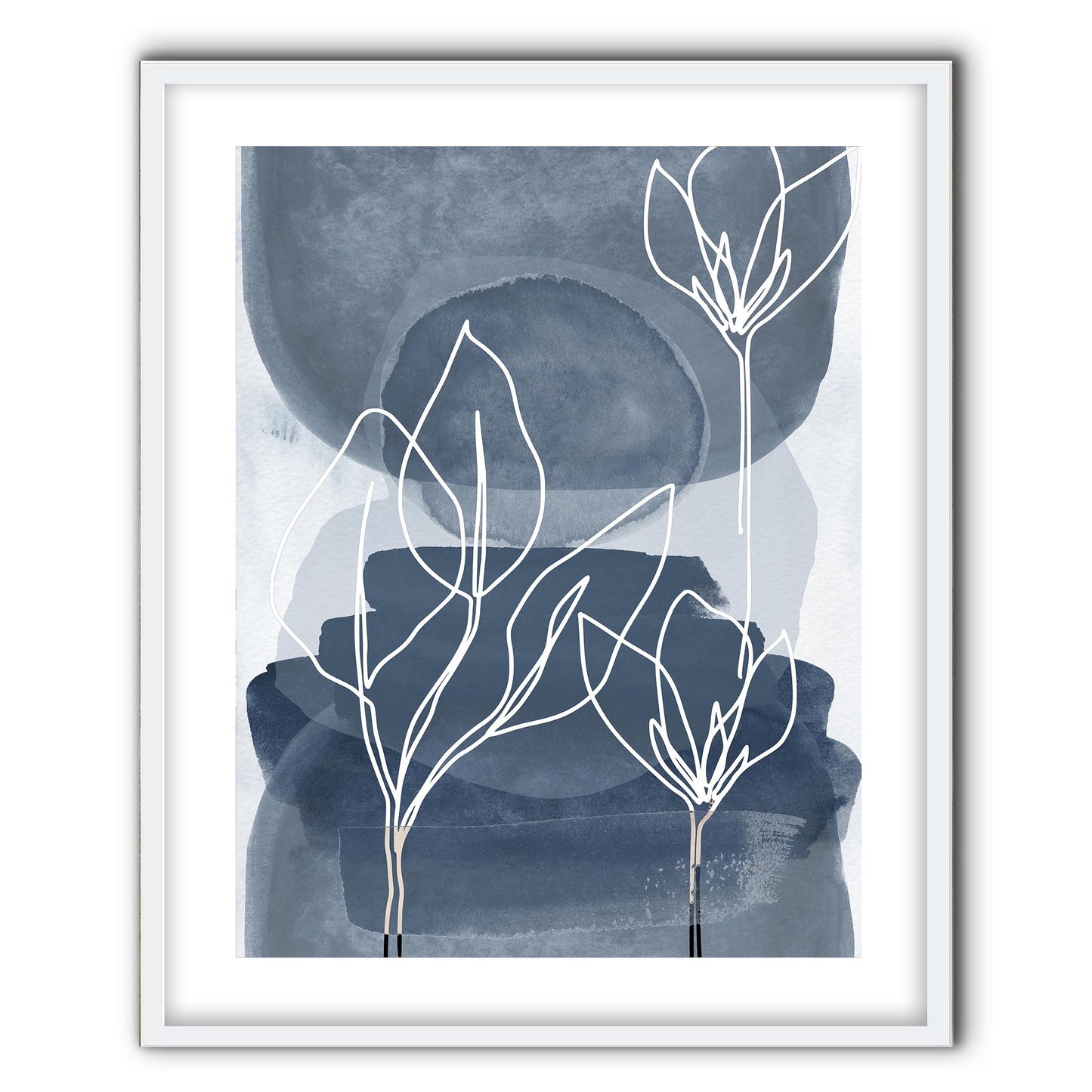 Botanical Grey Blue II