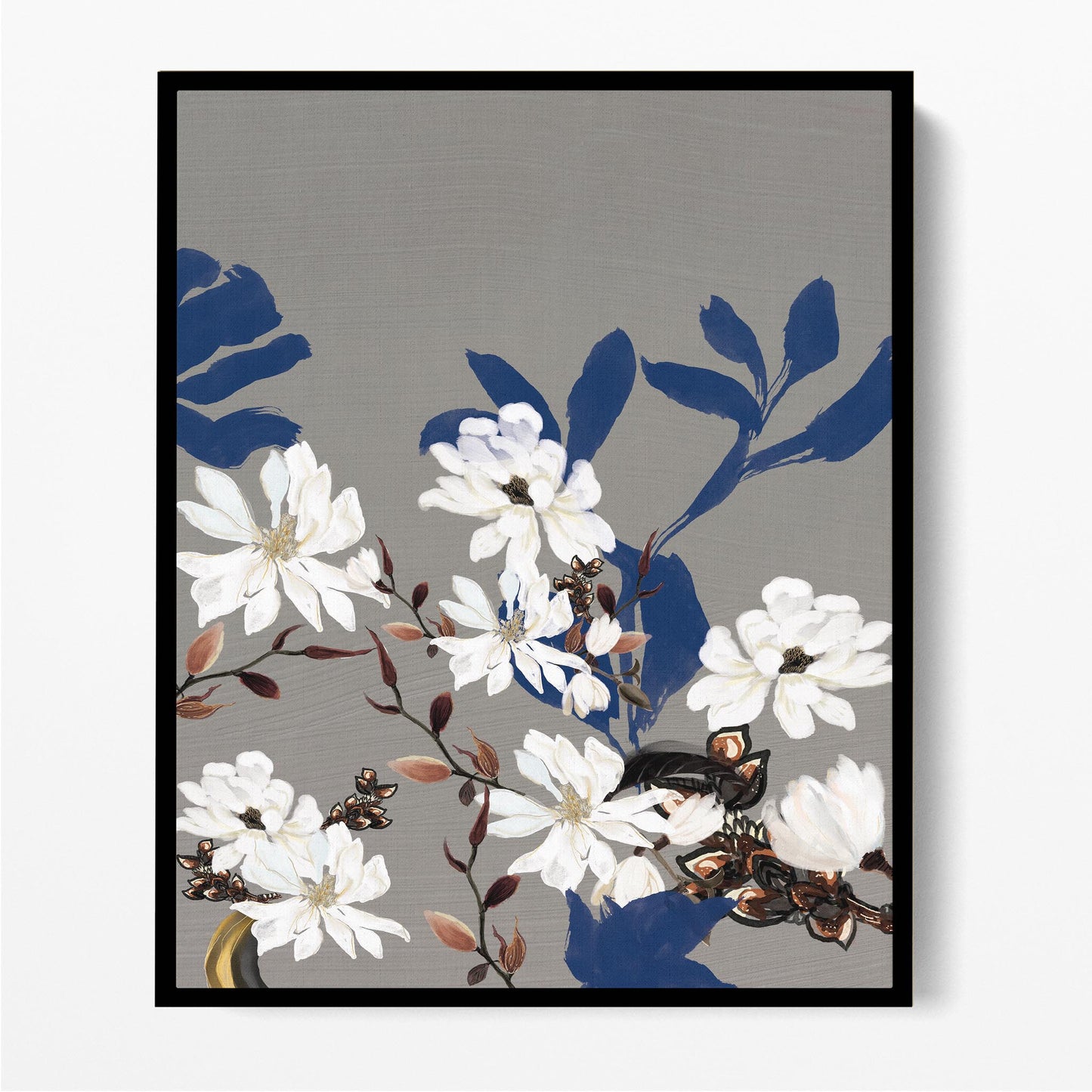 Magnolia Flowers Blue II