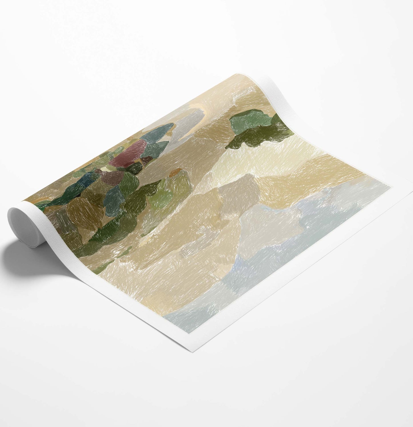 Pastel Landscape Light Square