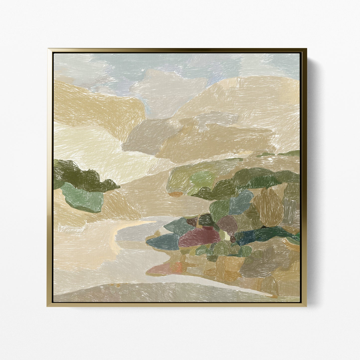 Pastel Landscape Light Square