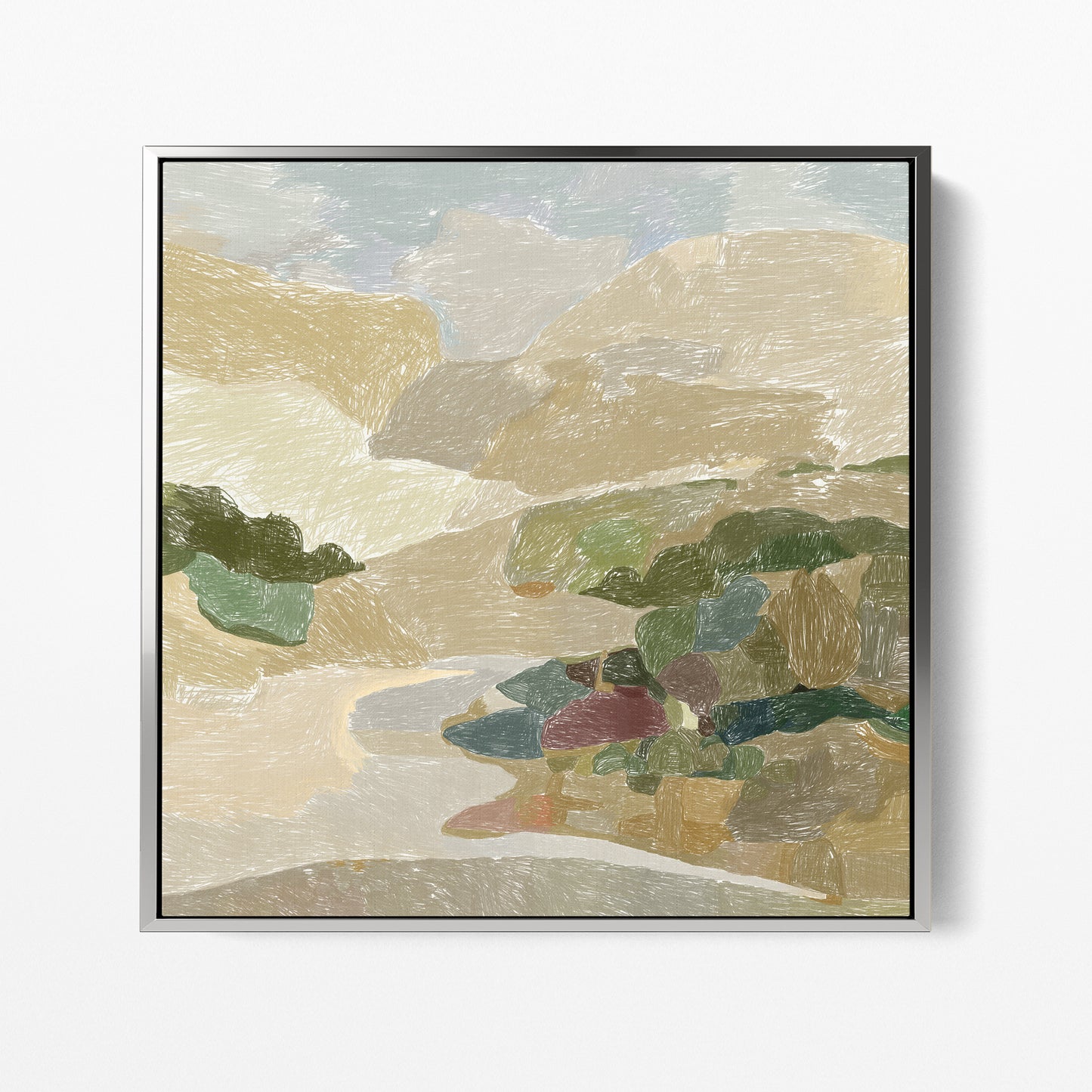 Pastel Landscape Light Square